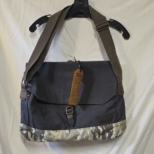 Levi's Gray and Camouflage Men's Messenger Bag